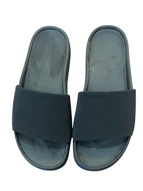 ALL IN MOTION Women’s Lightweight Comfy Black Open Toe Slides 9